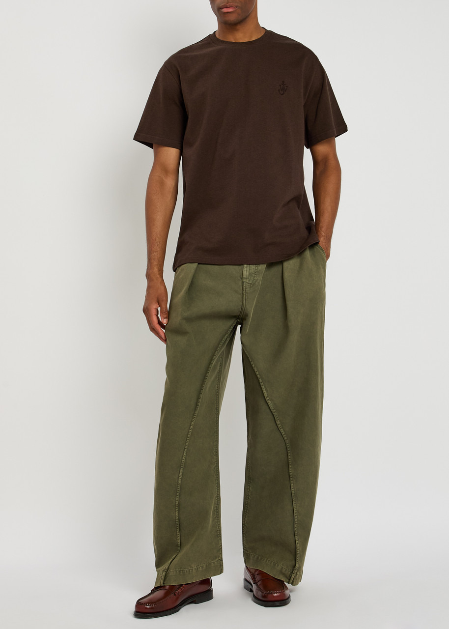 JW Anderson Anchor Embroidered Cotton T-shirt - 4