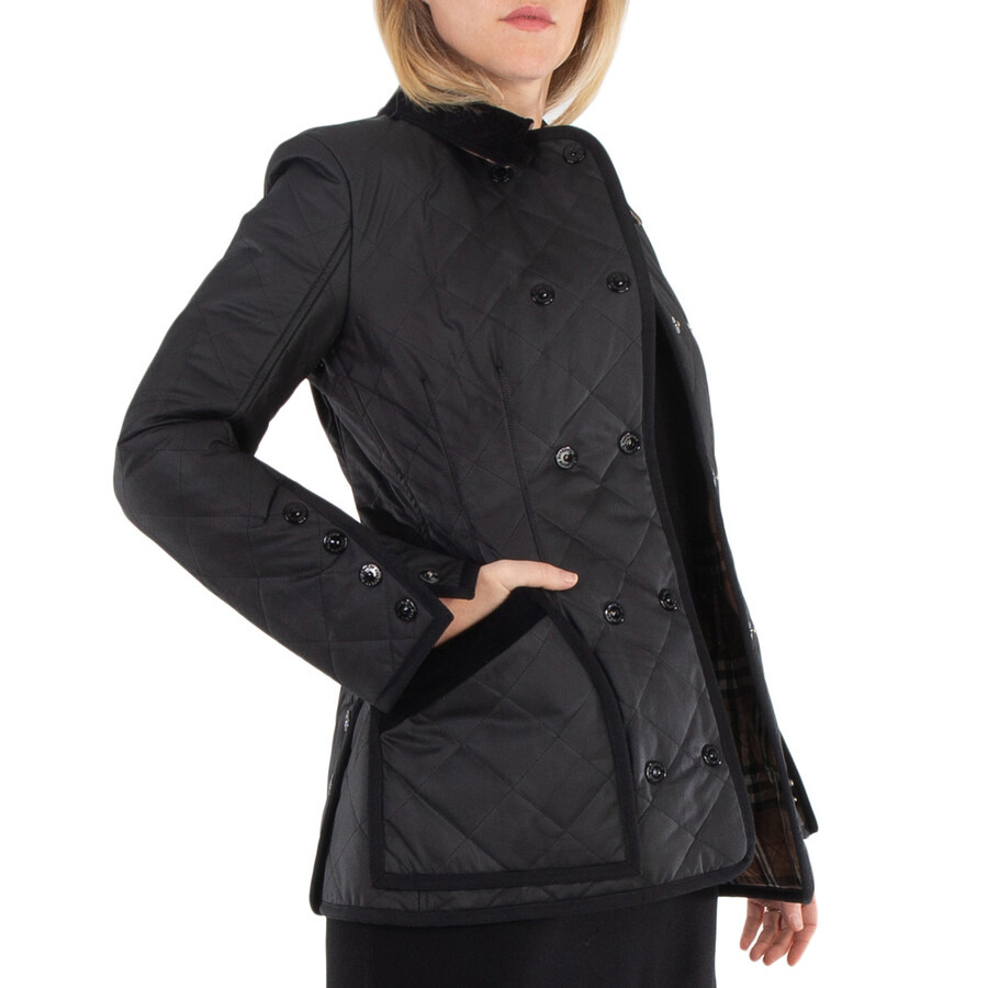 Burberry Diamond Quilted Cotton Riding Jacket - 4