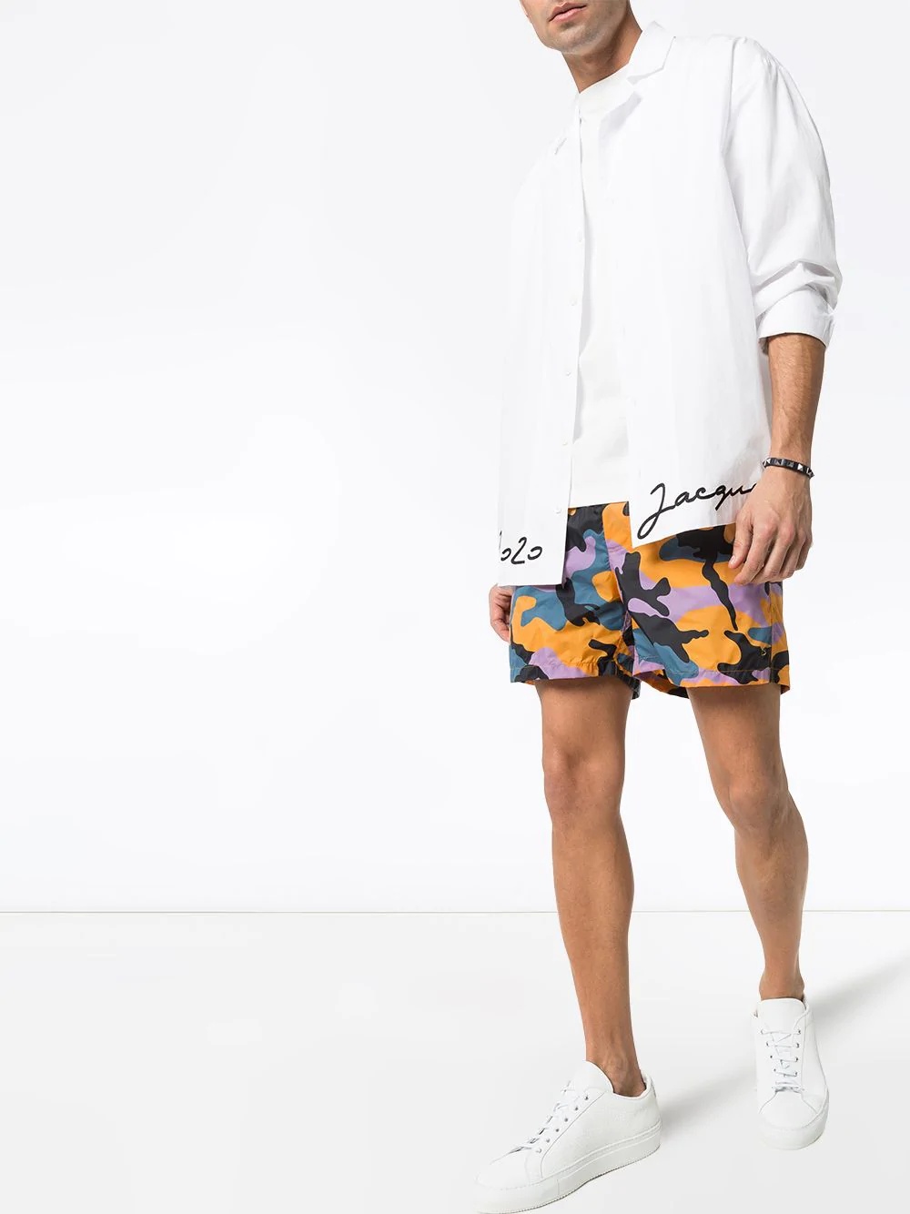 camouflage print swimming trunks - 2