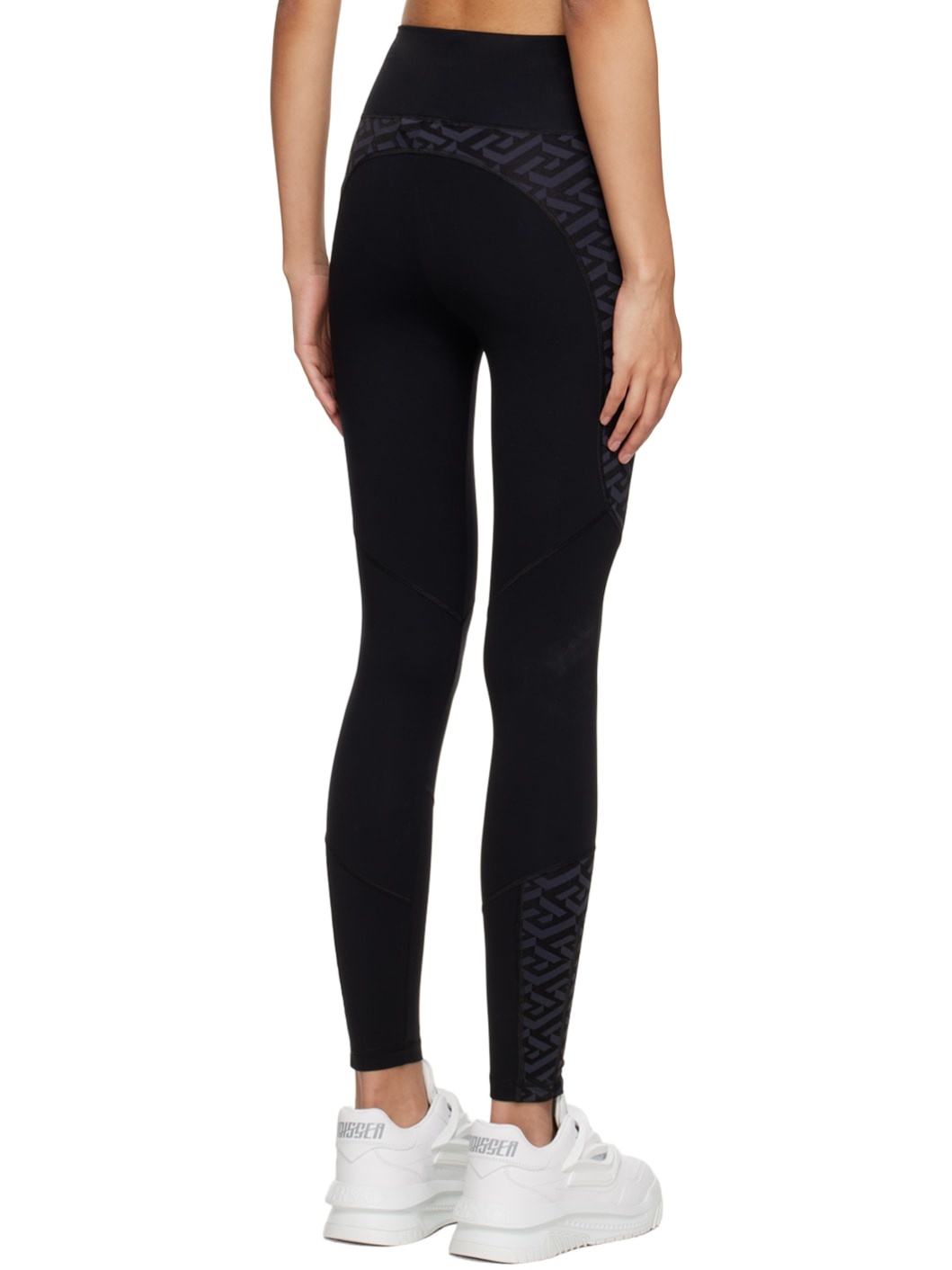 Black 'La Greca' Leggings - 3