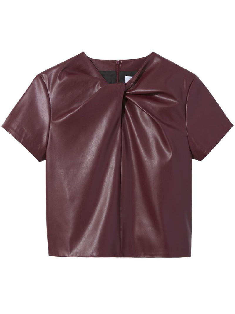 twist-detail short-sleeved top 1