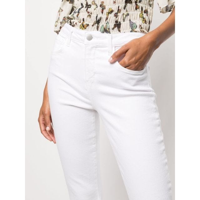 High-waisted cropped jeans - 5