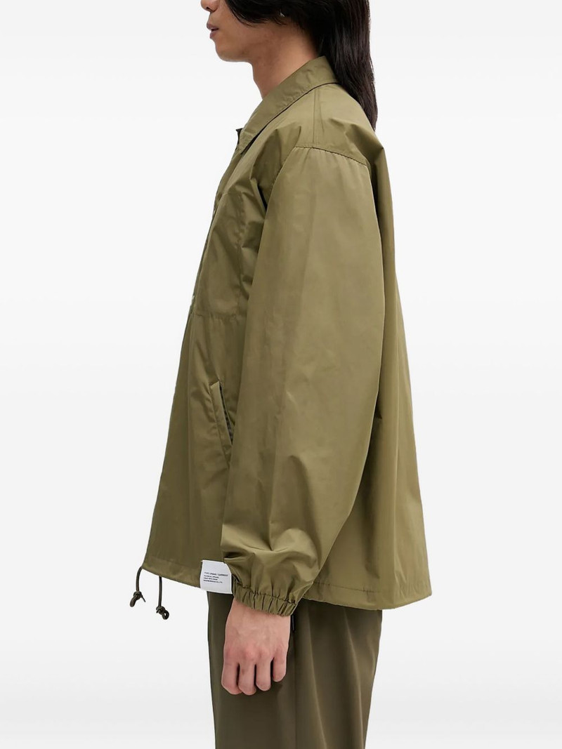 NEIGHBORHOOD logo-print button-fastening windbreaker outlook