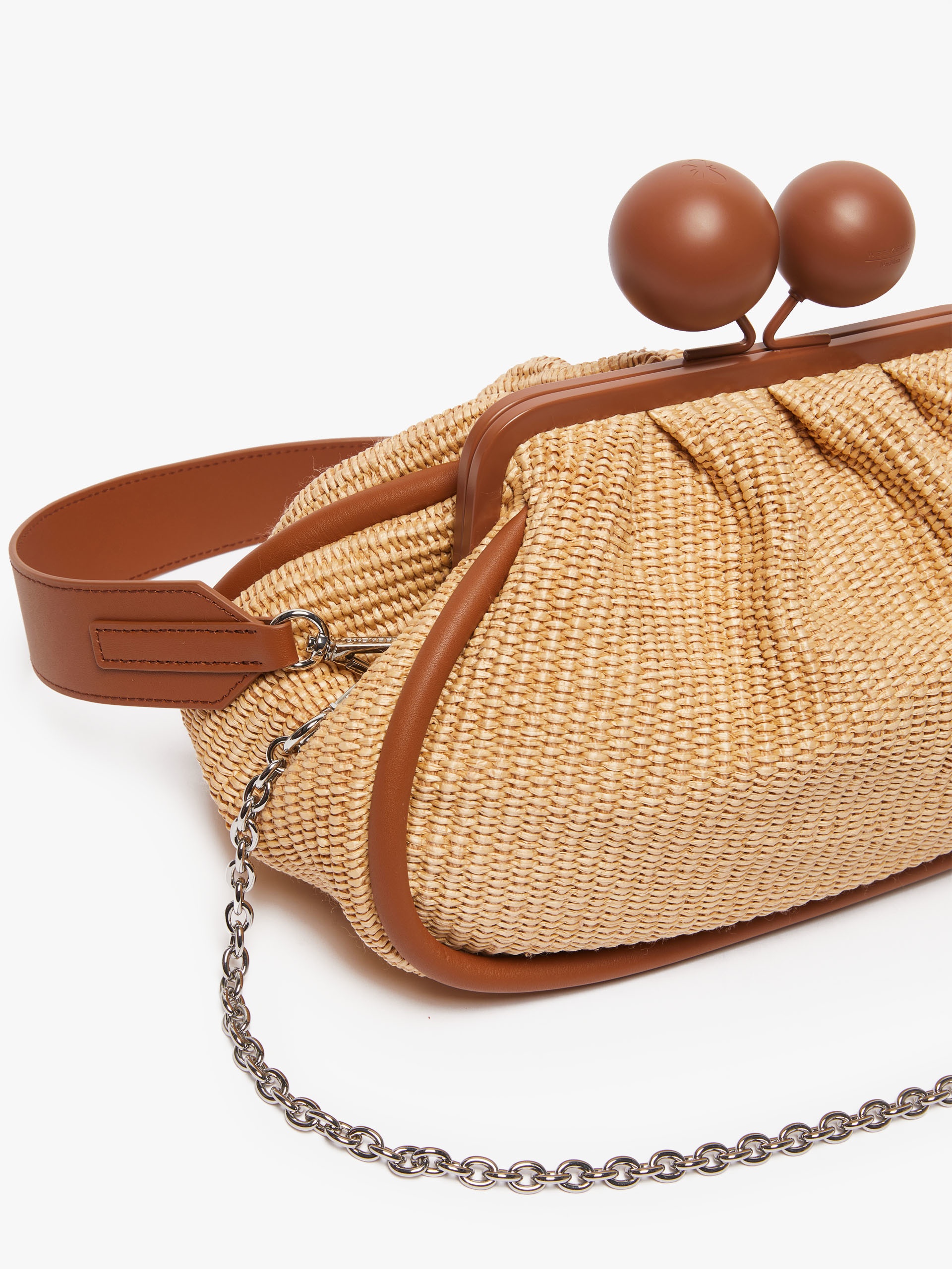 EFEBO Large raffia-look Pasticcino Bag - 4