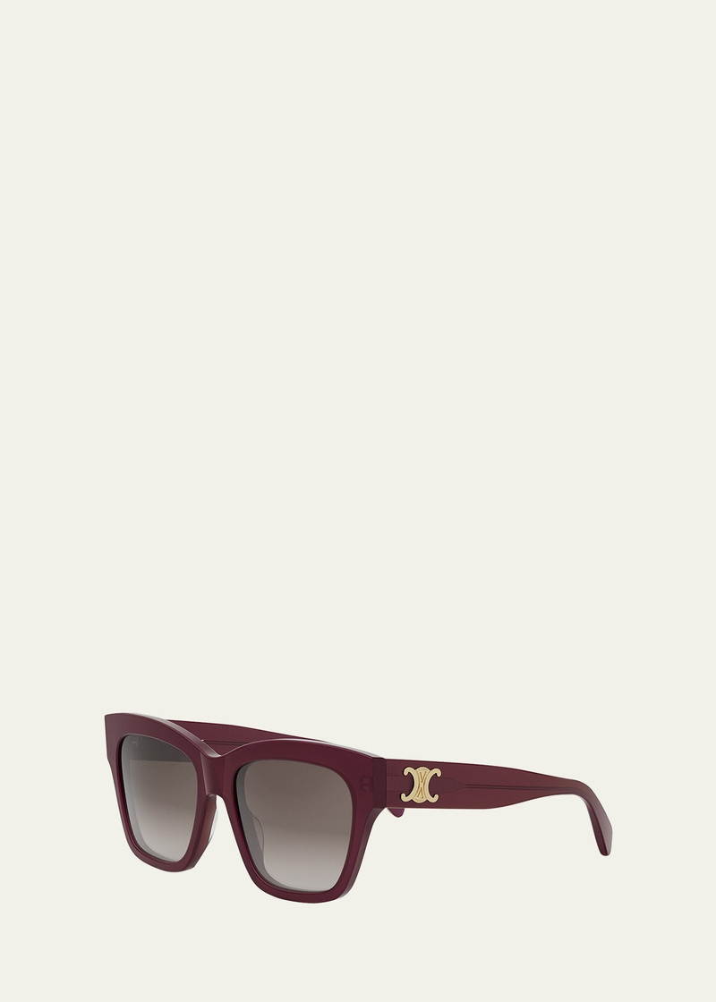 CELINE Triomphe Acetate Square Sunglasses outlook