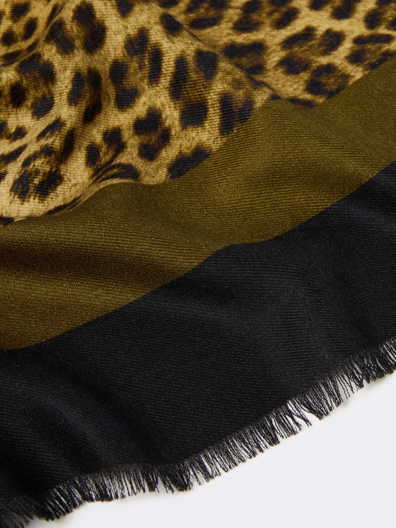 EDUCATA Wool and silk stole - BLACK 3