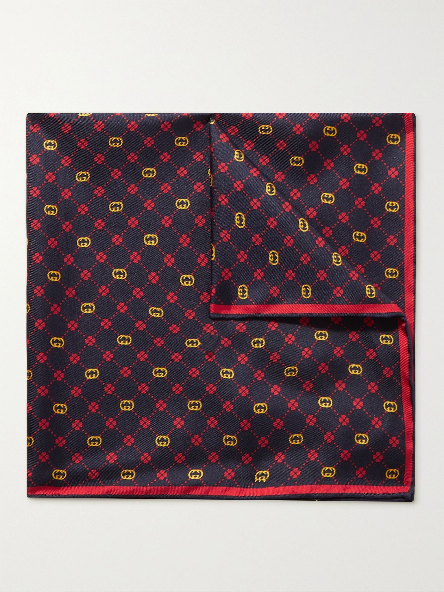 Printed Silk-Twill Pocket Square - 1