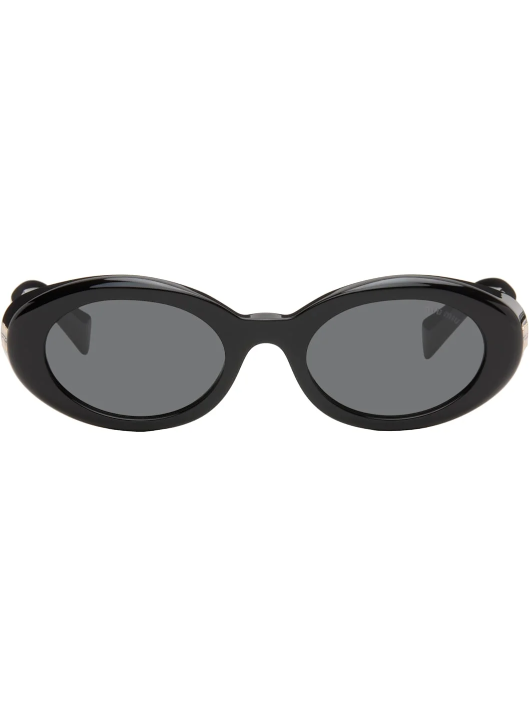 Black Oval Sunglasses - 1
