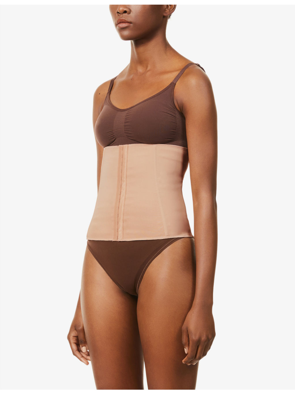 Boned stretch-woven waist trainer - 2