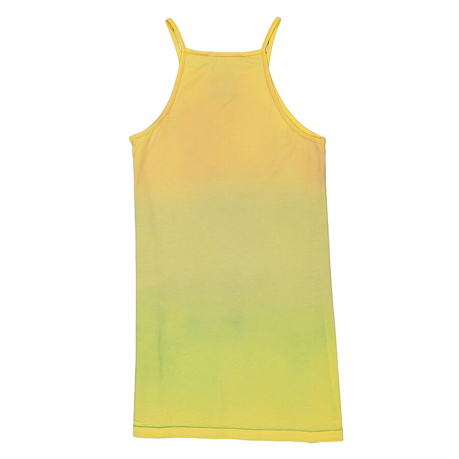Acne Studios Ladies Yellow Brown Screen Print Dress - 6
