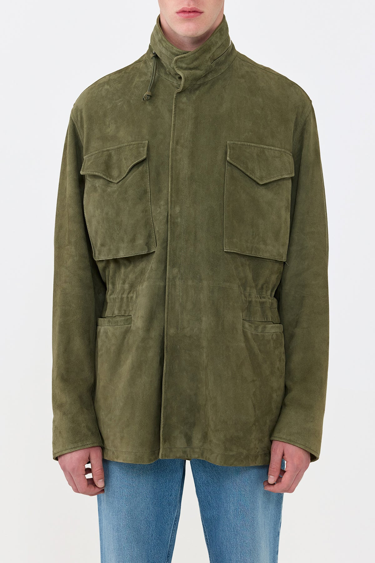 Darwin M64 Jacket in Olive Suede - 2