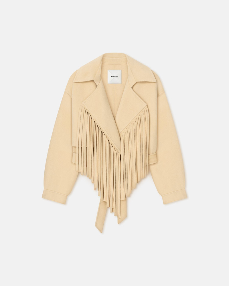 Fringed Double Wool Jacket 1