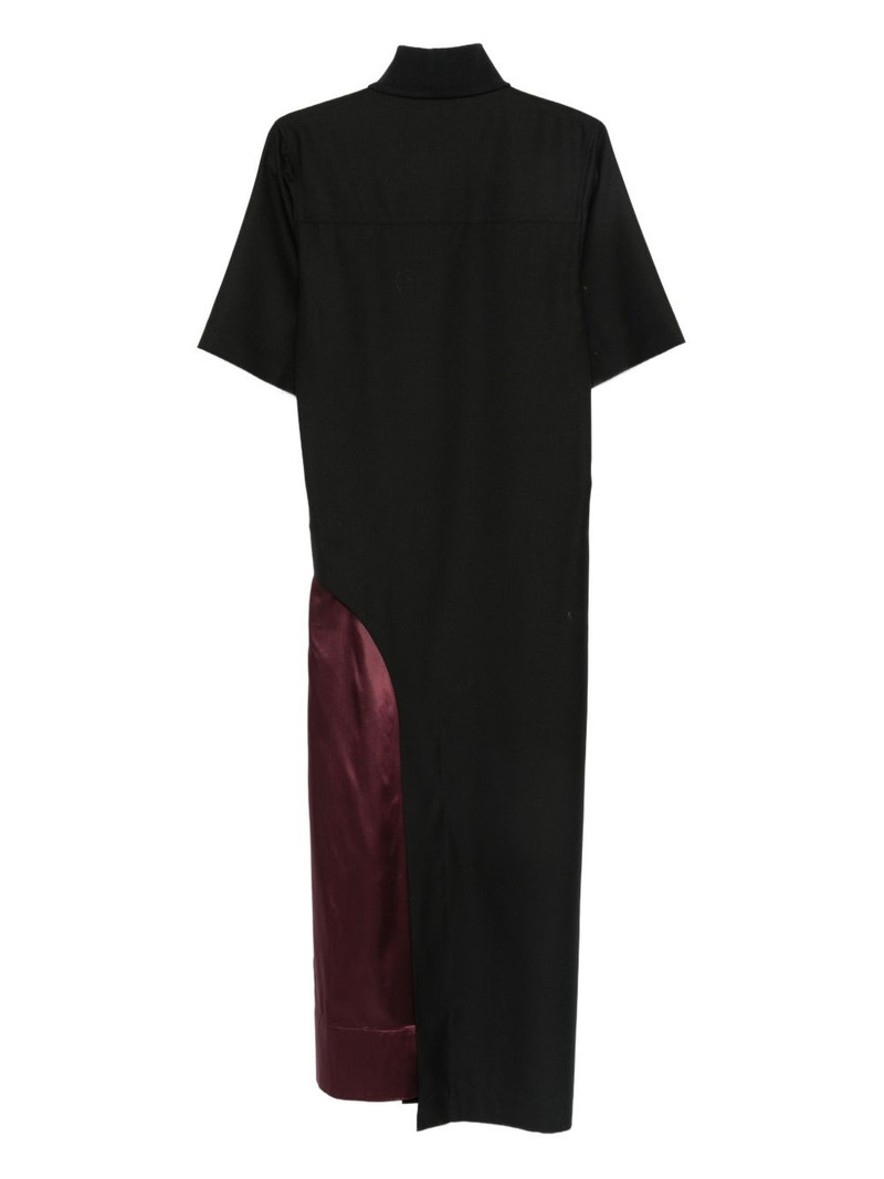 Plan C panelled midi dress outlook