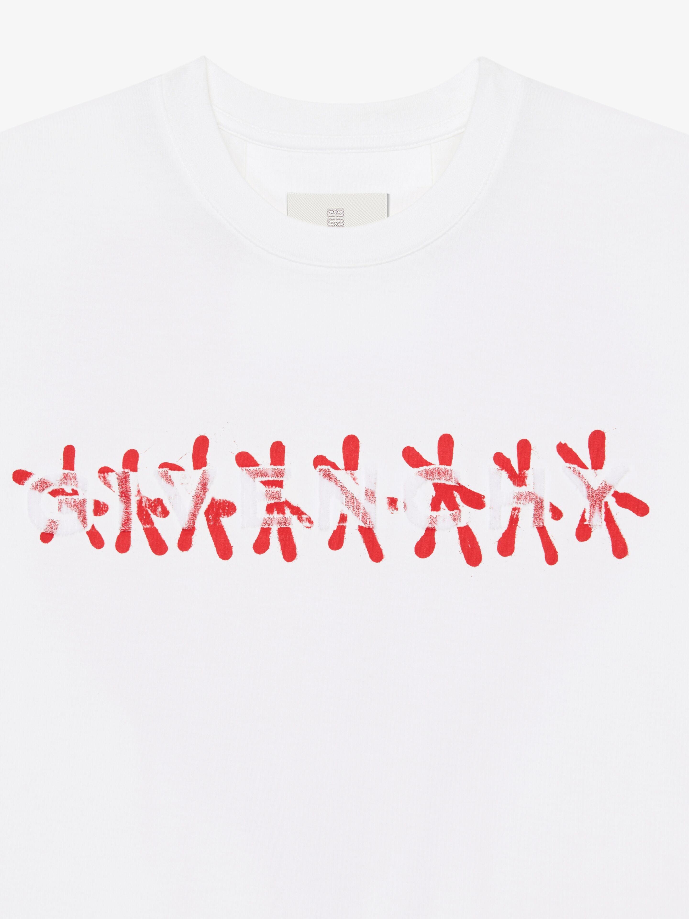 T-SHIRT IN JERSEY WITH TAG EFFECT PRINT - 6