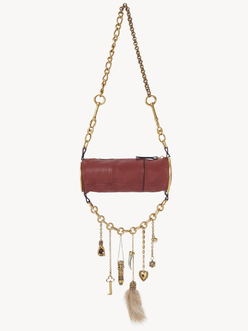 CHÂTEAU TREASURES SHOULDER BAG IN GRAINED LEATHER 1