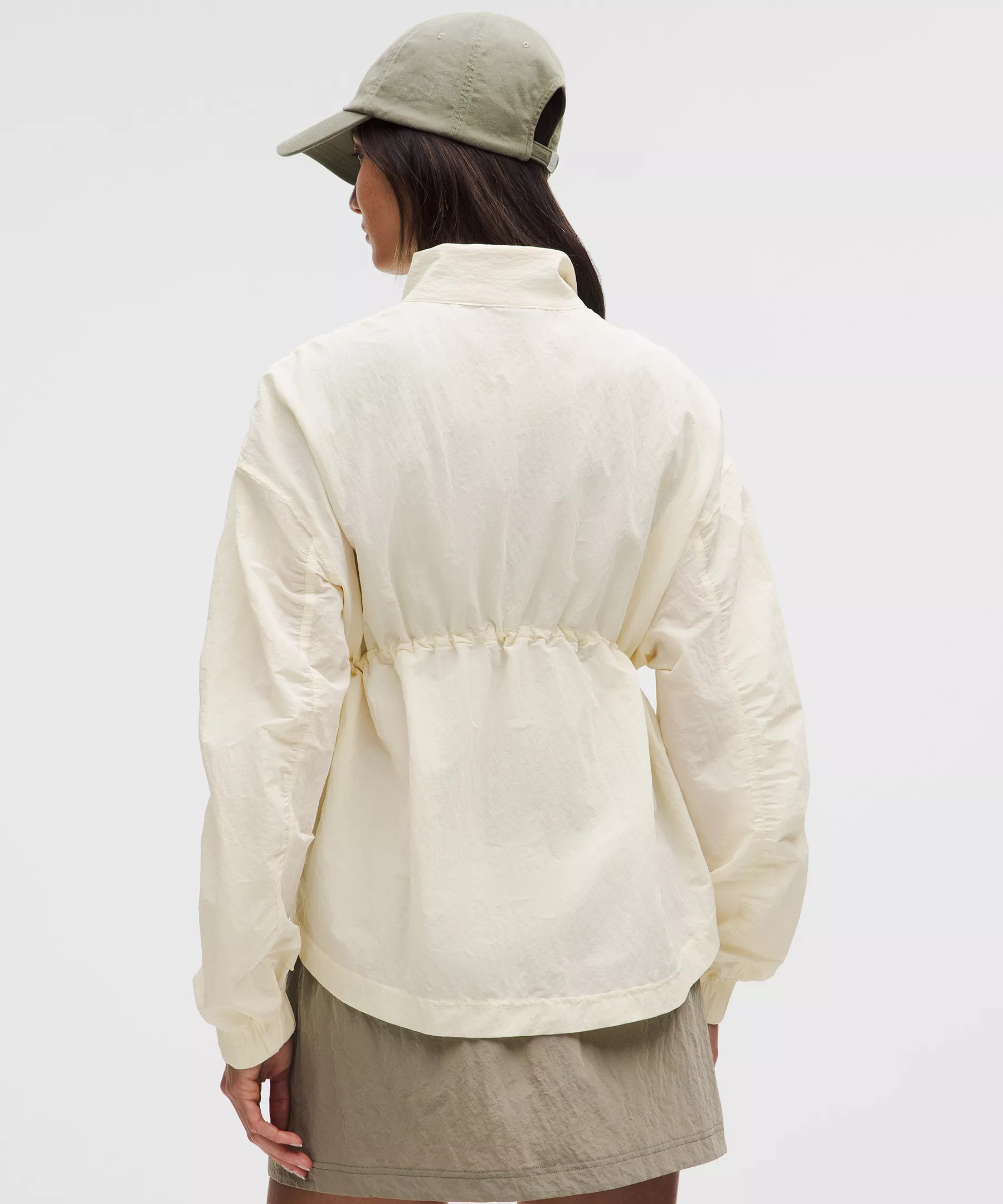 Crinkle Nylon Cinchable Jacket - 3