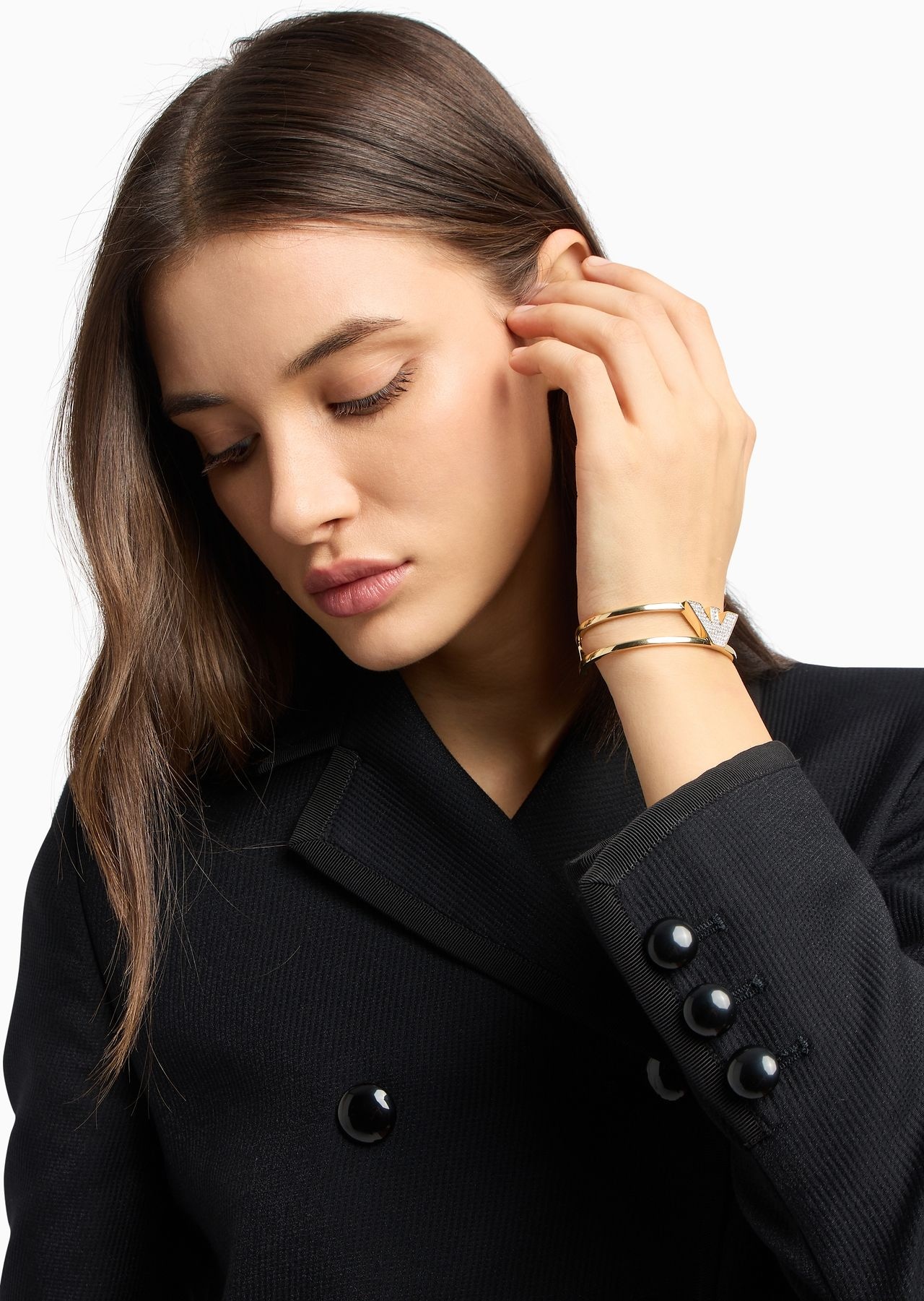 Gold-Tone Brass Cuff Bracelet - 3