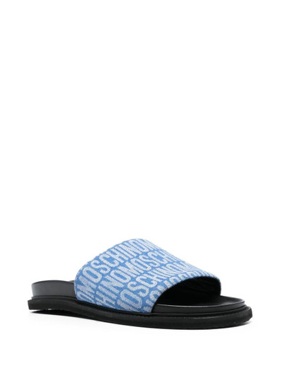 Moschino logo-jacquard 30mm slides outlook