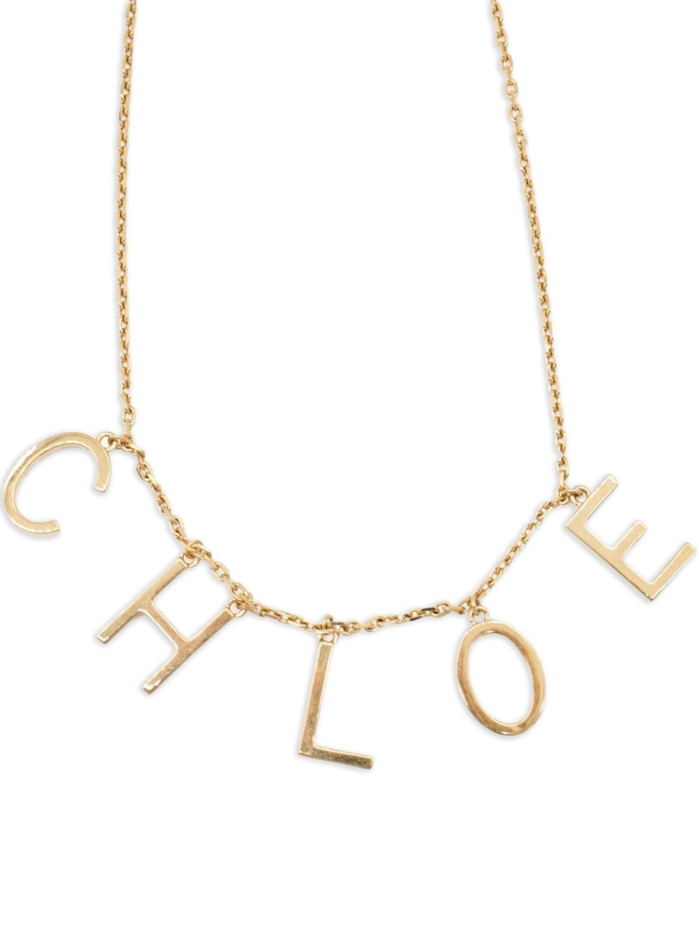 logo-lettering necklace - 2