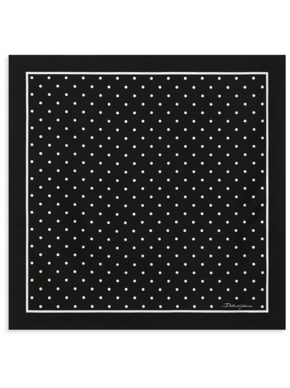 polka-dot silk scarf - 1