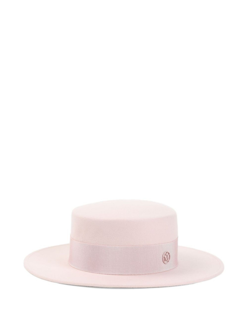Kiki ribbon-detailed wool hat 1