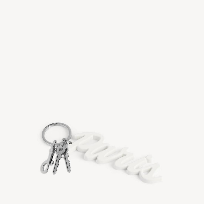 Charm/keychain Paris in White 3