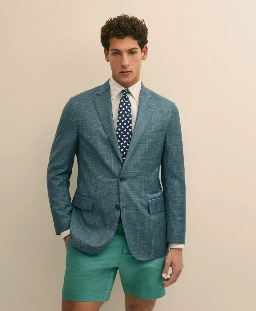 Classic Fit Wool Check Sport Coat - 1
