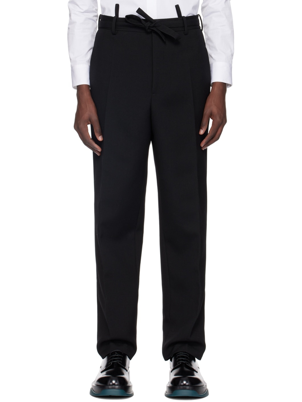 Black Layered Trousers - 1