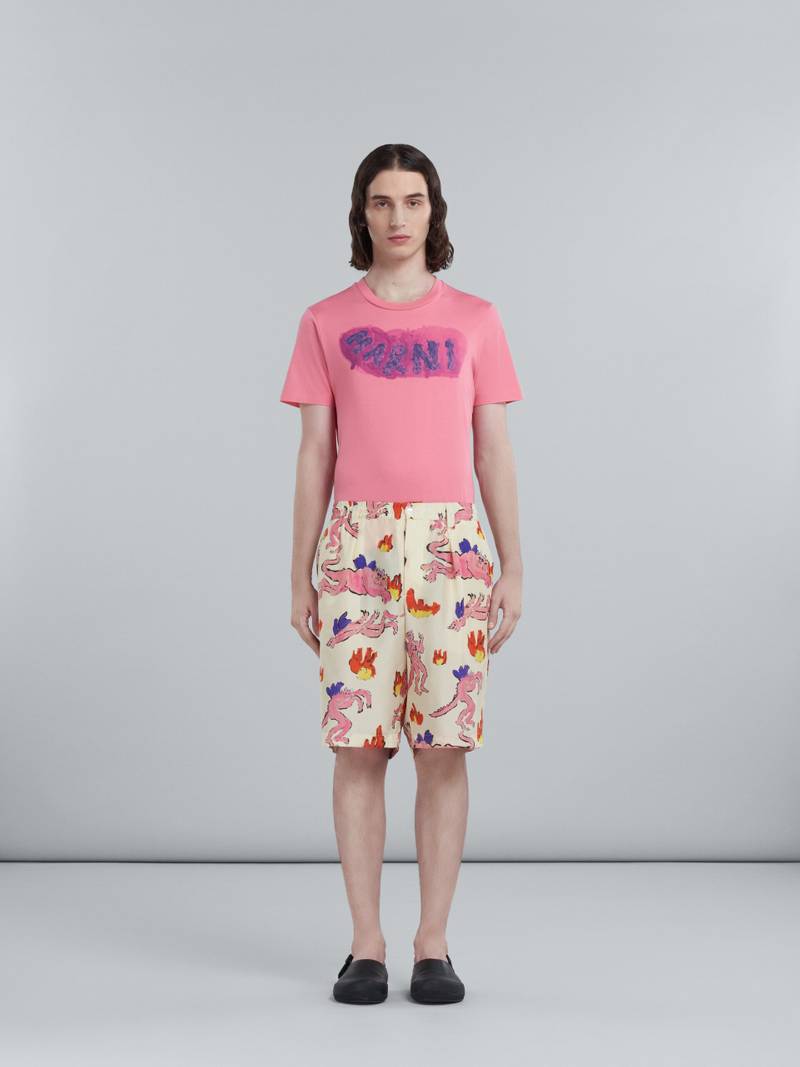 Marni PRINTED SILK SHORTS outlook