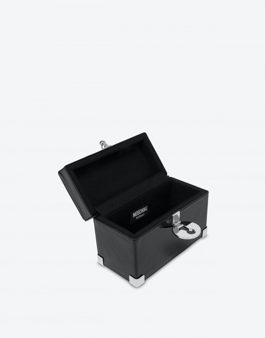 METAL CLOSURE PATENT LEATHER MINI BAG - 3