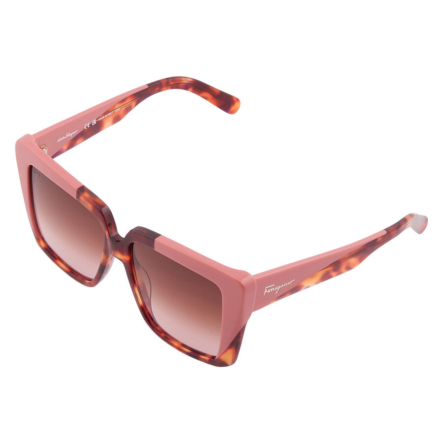 Ferragamo Brown Gradient Square Ladies Sunglasses SF1060S 641 55 - 3