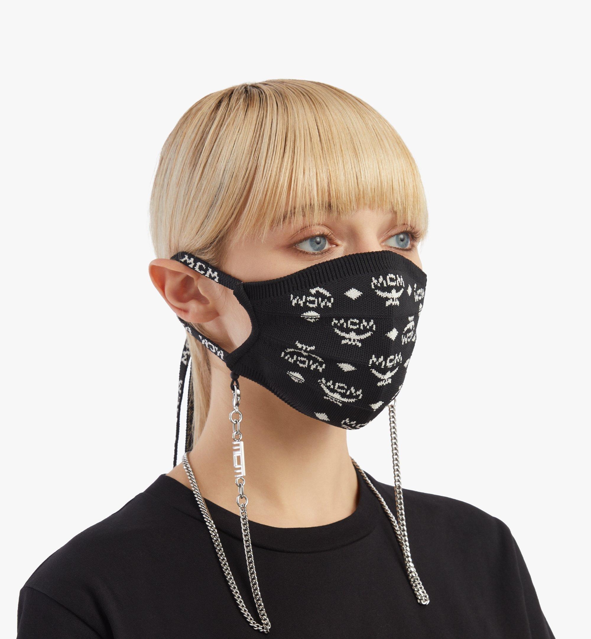 Monogram Knit Face Accessory with Chain - 6