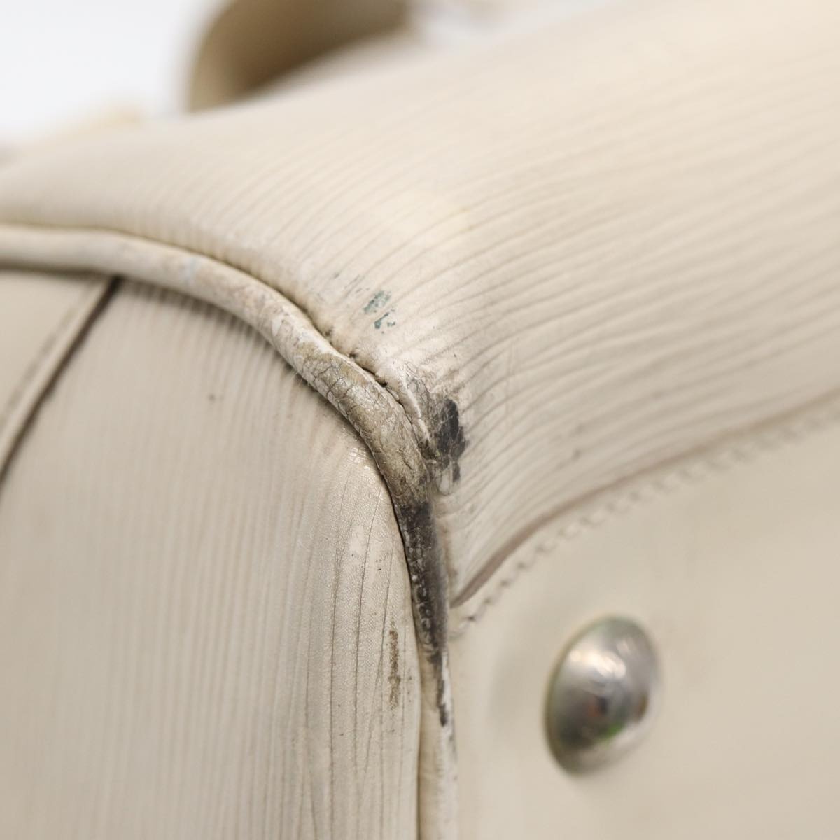 LOUIS VUITTON Epi Boring Montaigne GM Hand Bag White Yvoire M5931j M5931j - 9