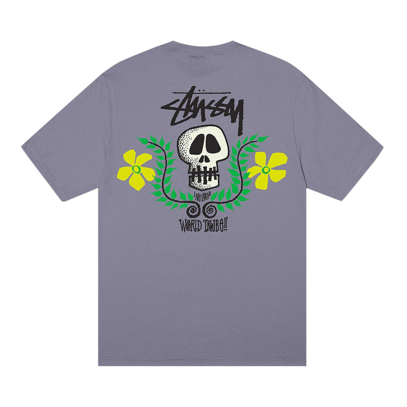 Stüssy Stussy Skull Crest Tee 'Mauve' outlook