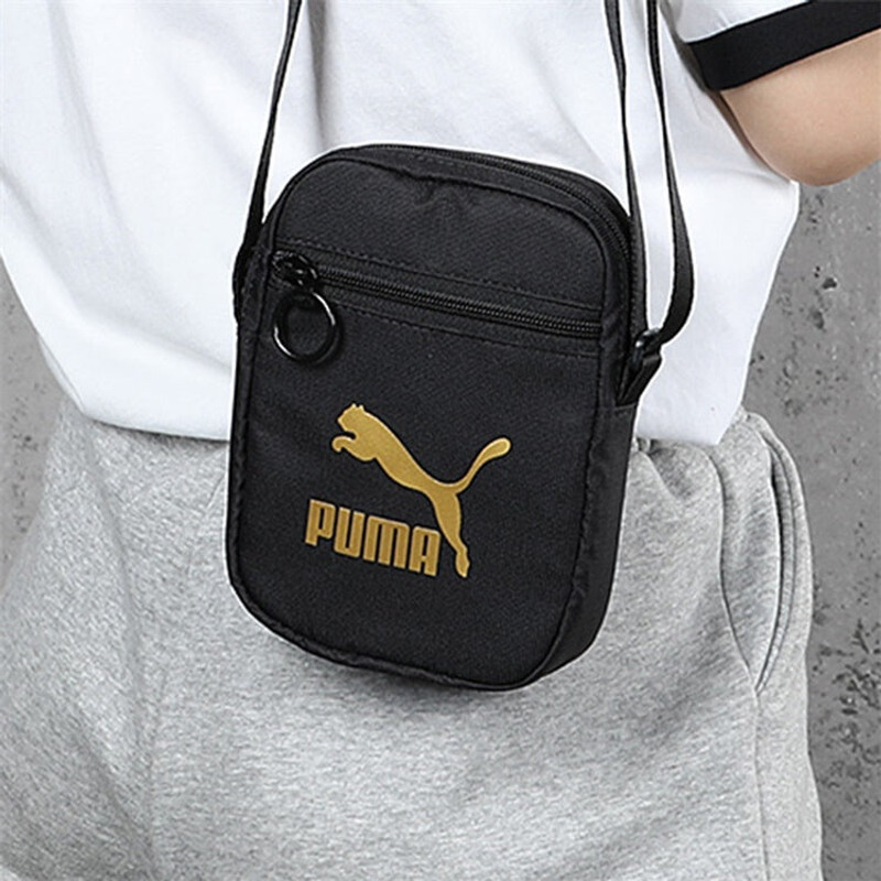 PUMA Originals Portable Shoulder Bag 'Black Gold' 076927-01 6
