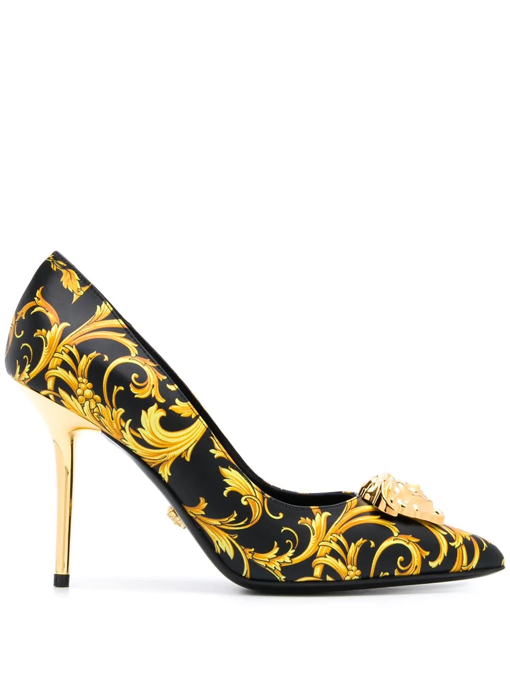 Baroque print Medusa pumps - 1