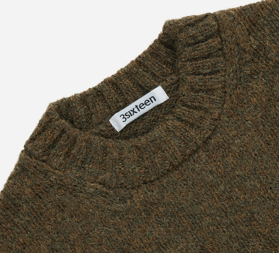 Alpaca Crewneck - Forest - 3