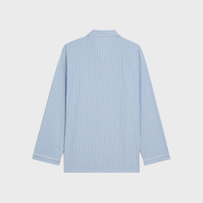 CELINE pajama shirt in striped cotton outlook