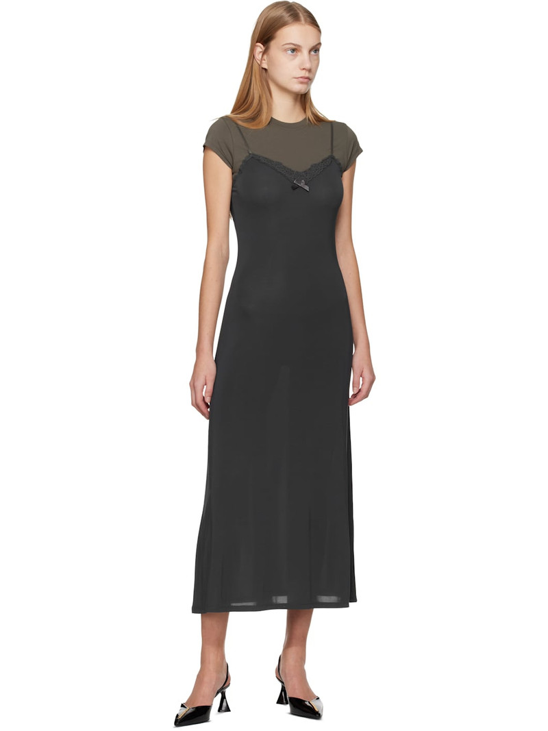 Stella McCartney Black Elsa Patent Slingback Heels outlook