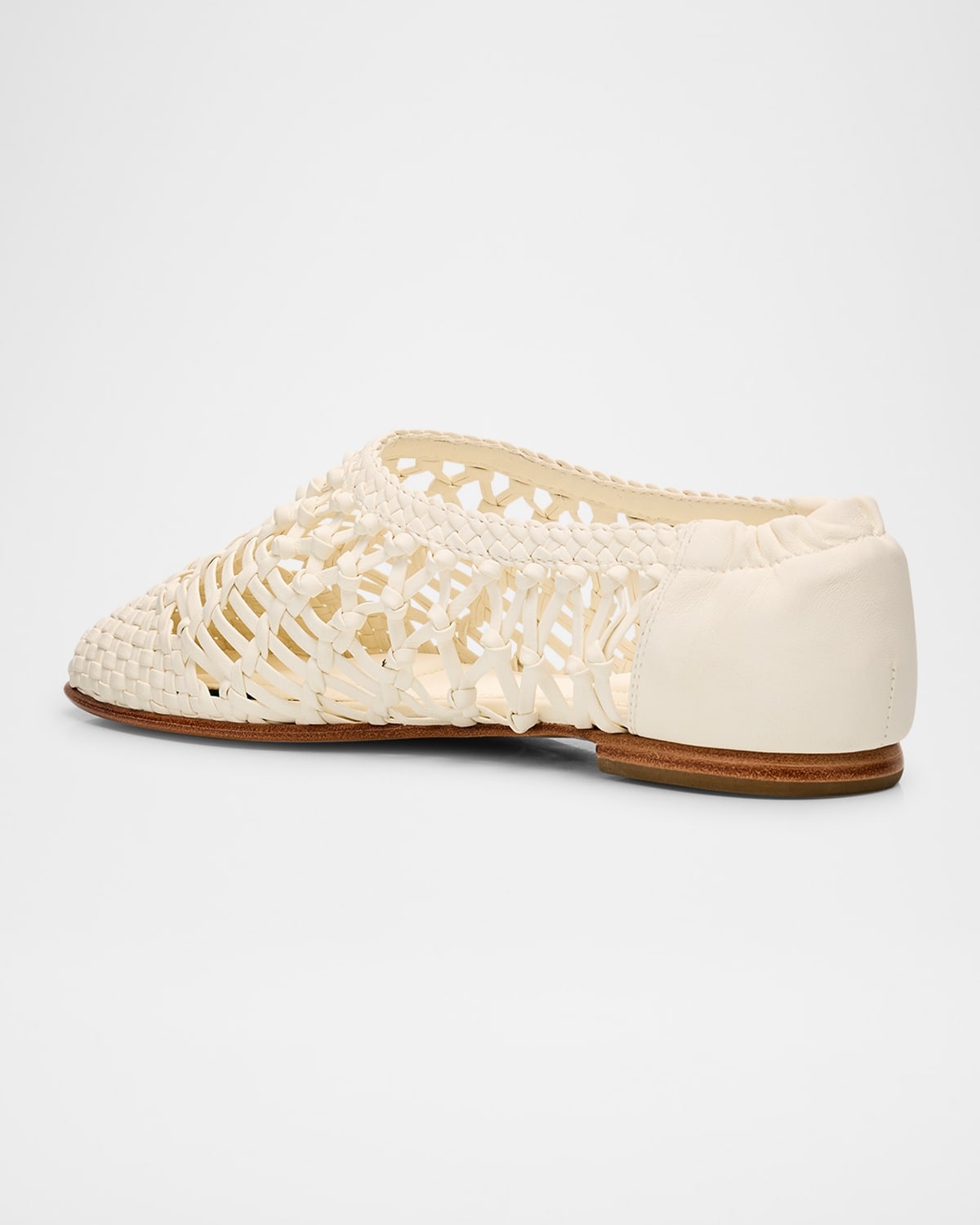 Eden Woven Leather Ballerina Flats - 4