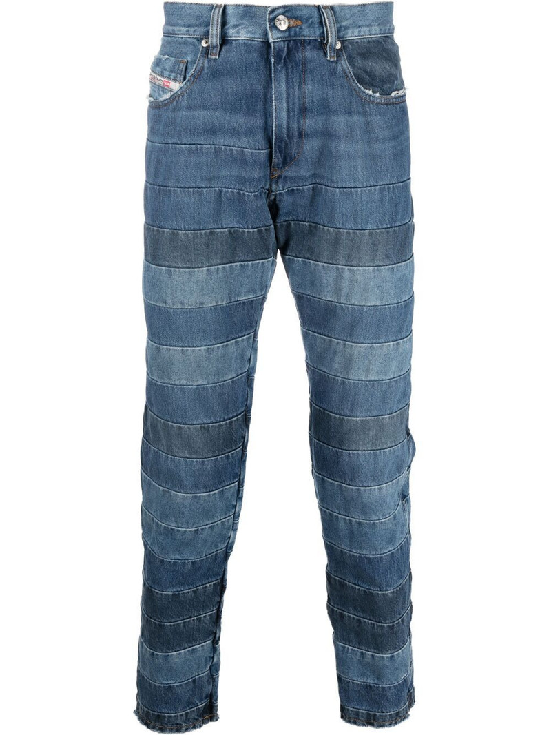 Slim D-Strukt panelled jeans 1