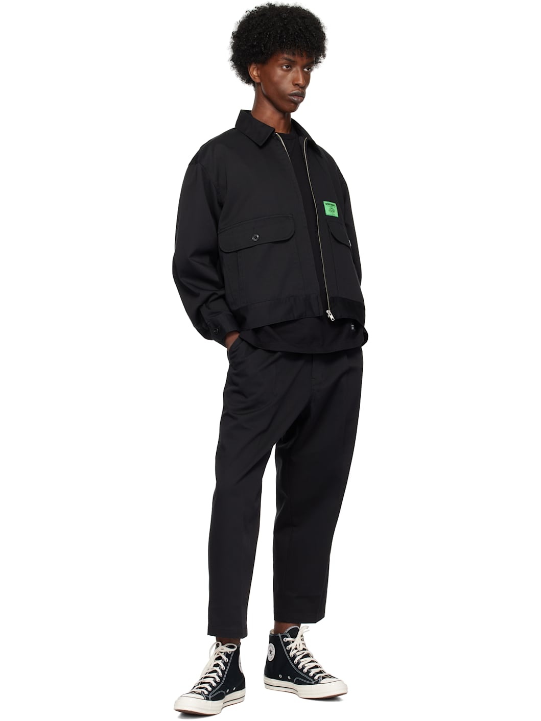 NEIGHBORHOOD × DICKIES TUCK PANTS BLACK neighborhood dickies pant