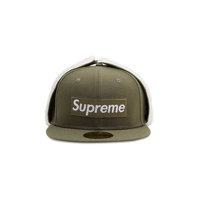 Supreme Supreme x New Era Earflap Box Logo 'Olive' outlook