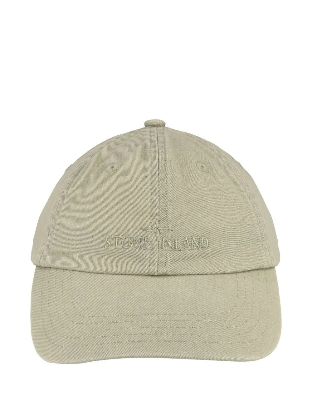 Stone Island Men Compass Logo Brushed Cotton Baseball Cap - 4