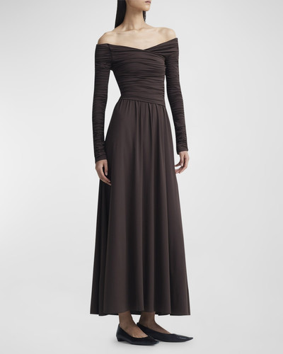 Altuzarra Charlotte Ruched Off-Shoulder Dress outlook