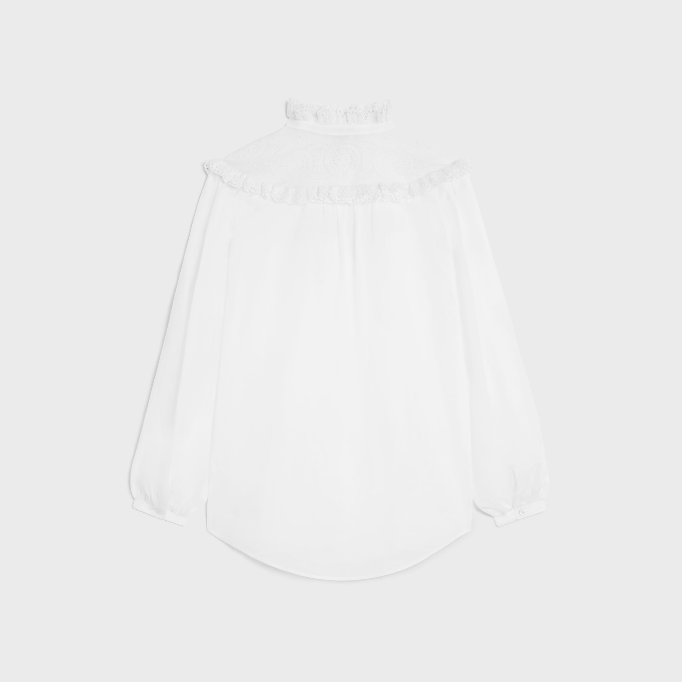embroidered romy shirt in cotton muslin - 2