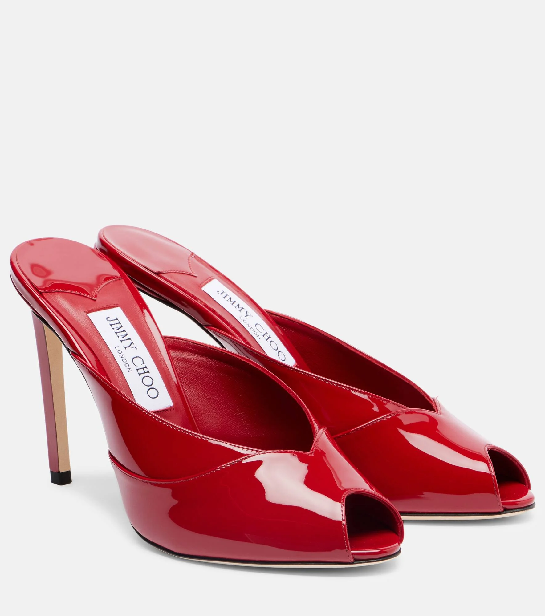 Brigitte 100 patent leather mules - 1