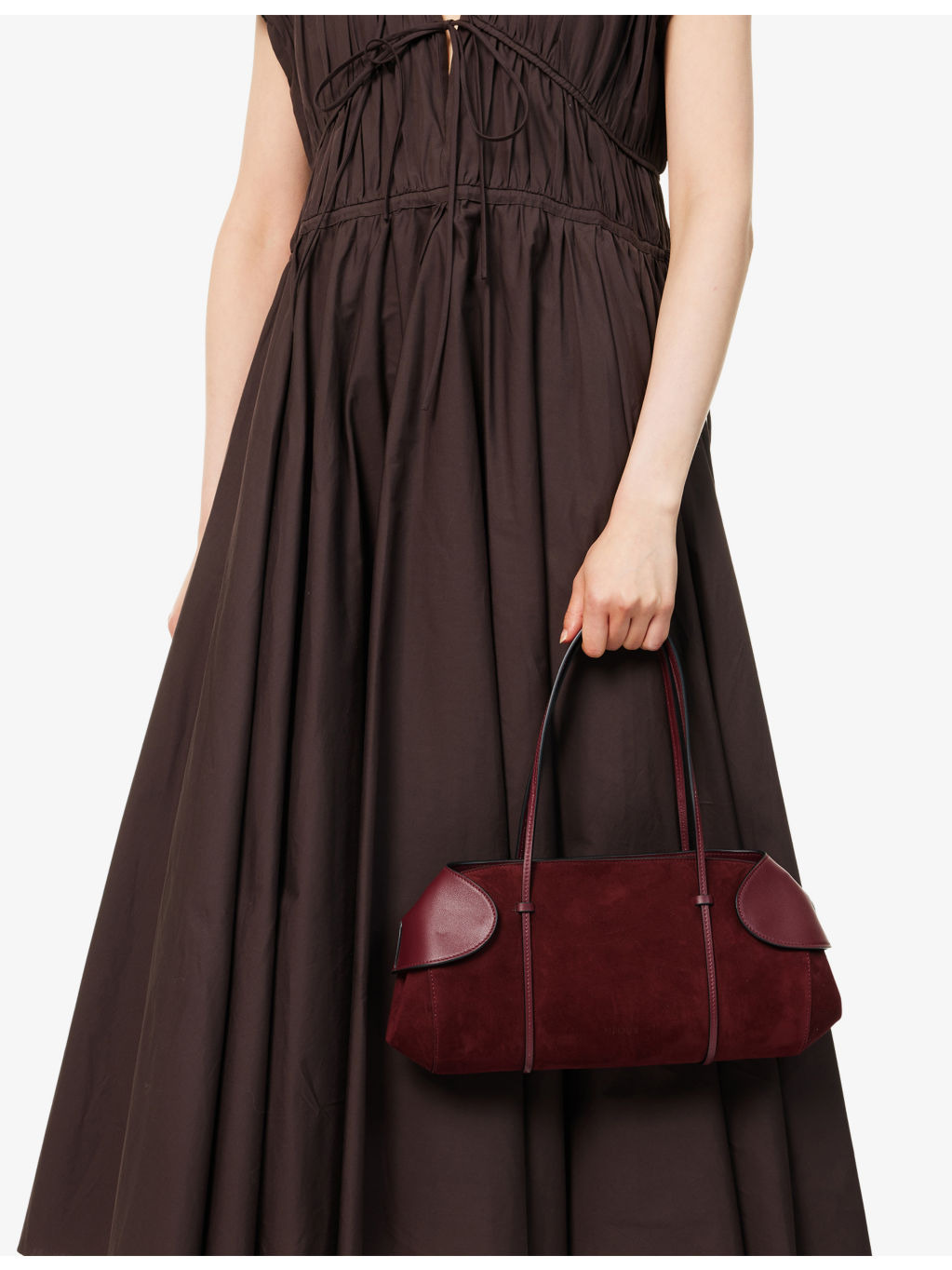 Berenices Baguette Leather Shoulder Bag - 2