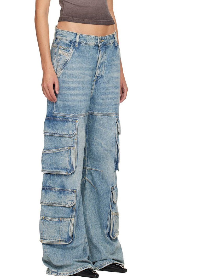 Blue Relaxed 1996 D-Sire Denim Cargo Pants 2