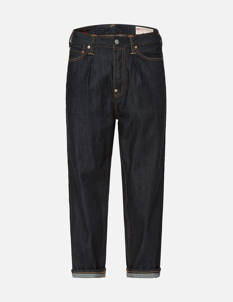 EVISU KOMAINU AND KAMON EMBROIDERED BALLOON DENIM JEANS outlook